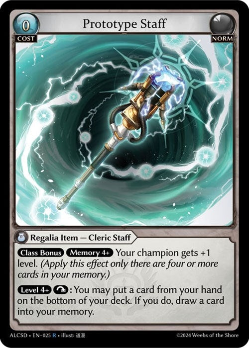 Image for Prototype Staff (Alchemical Revolution Starter Decks) (025) - Grand Archive TCG