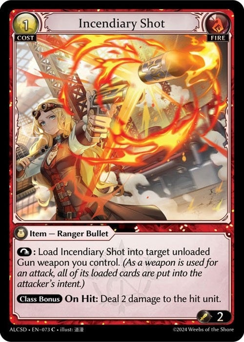 Image for Incendiary Shot (Alchemical Revolution Starter Decks) (073) - Grand Archive TCG