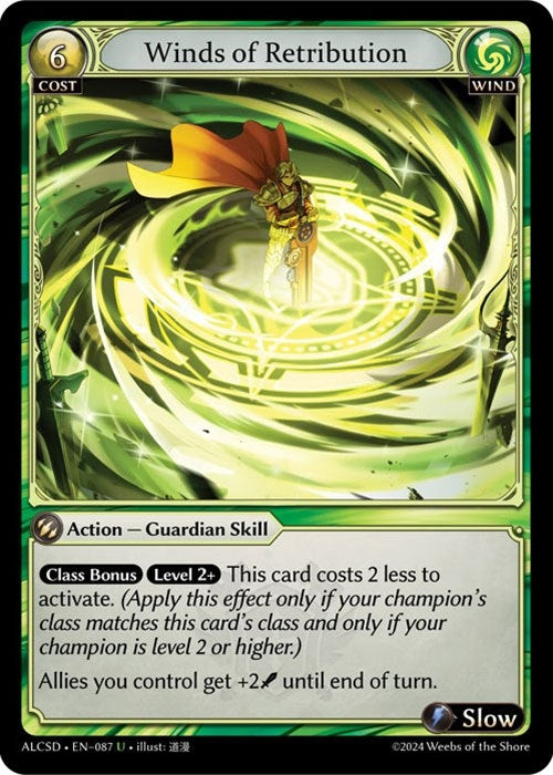 Image for Winds of Retribution (Alchemical Revolution Starter Decks) (087) - Grand Archive TCG