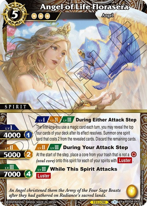 Image for Angel of Life Florasera (Savior of Chaos) (BSS04-043) - Battle Spirits Saga