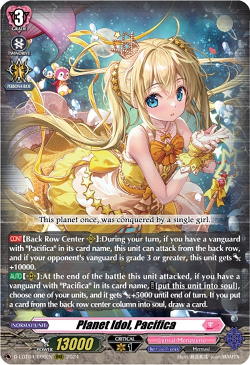 Image for Planet Idol, Pacifica (D-LBT04: Lyrical Monasterio ~Trick or Trick!~) (D-LBT04/006EN) - Cardfight Vanguard