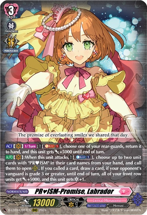 Image for PRISM-Promise, Labrador (D-LBT04: Lyrical Monasterio ~Trick or Trick!~) (D-LBT04/007EN) - Cardfight Vanguard