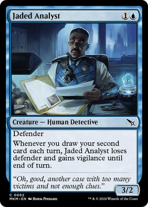 Image for Jaded Analyst (Murders at Karlov Manor) (62) - Magic: The Gathering