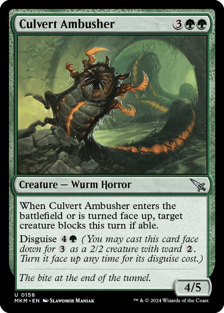 Image for Culvert Ambusher (Murders at Karlov Manor) (158) - Magic: The Gathering