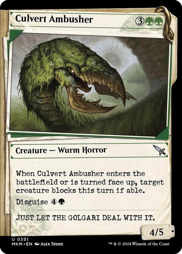 Image for Culvert Ambusher (Showcase) (Murders at Karlov Manor) (351) - Magic: The Gathering