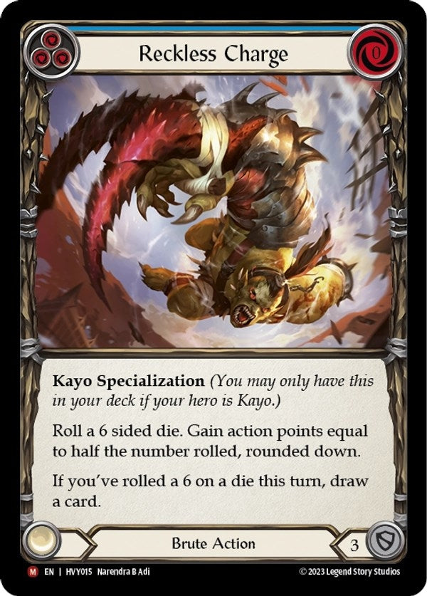 Image for Reckless Charge (Heavy Hitters) (HVY015) - Flesh and Blood TCG