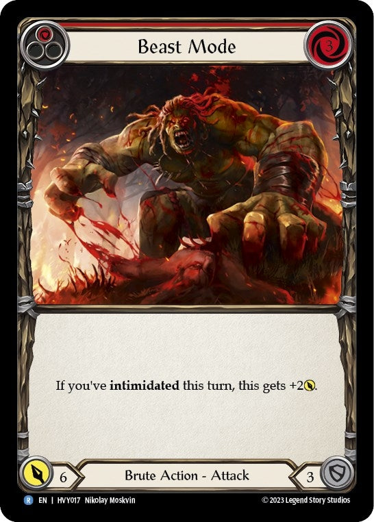 Image for Beast Mode (Red) (Heavy Hitters) (HVY017) - Flesh and Blood TCG