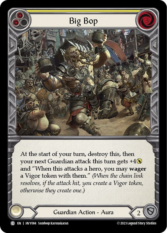 Image for Big Bop (Yellow) (Heavy Hitters) (HVY084) - Flesh and Blood TCG