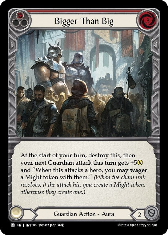 Image for Bigger Than Big (Red) (Heavy Hitters) (HVY086) - Flesh and Blood TCG