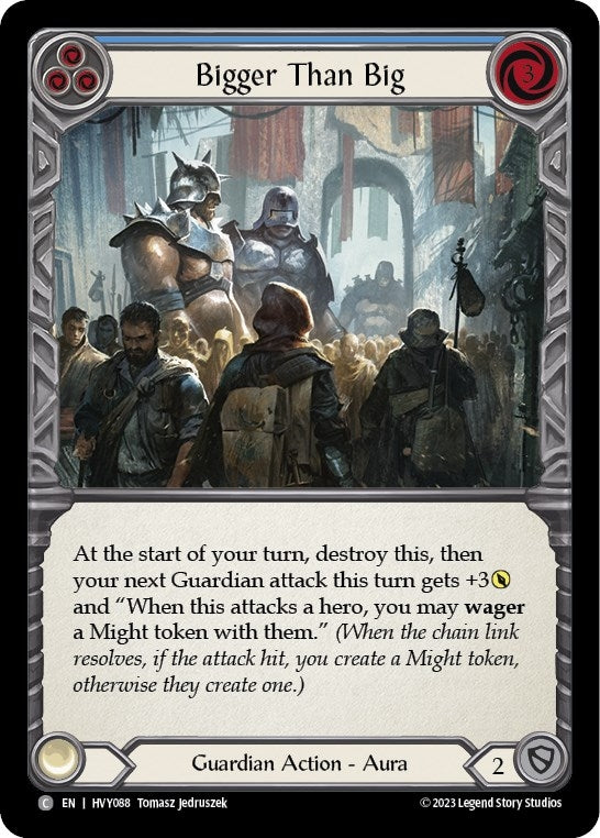 Image for Bigger Than Big (Blue) (Heavy Hitters) (HVY088) - Flesh and Blood TCG