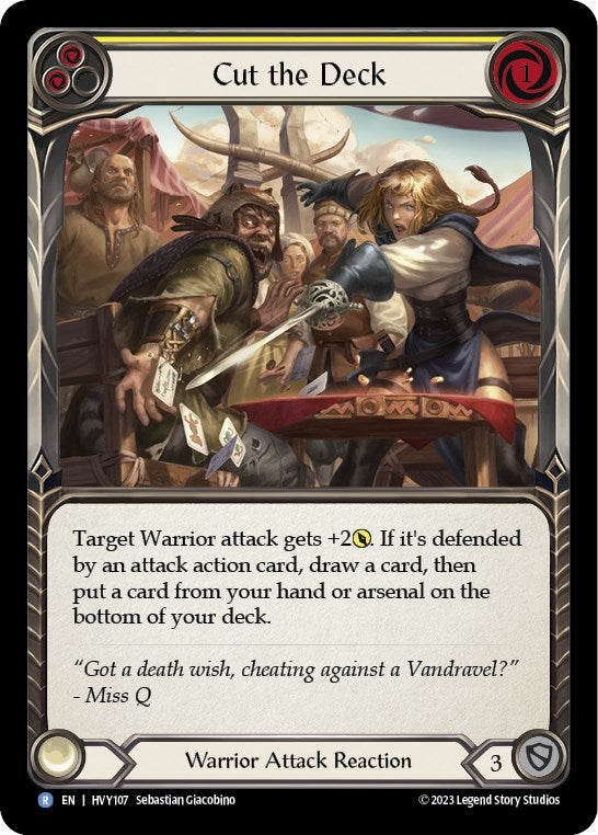 Image for Cut the Deck (Yellow) (Heavy Hitters) (HVY107) - Flesh and Blood TCG