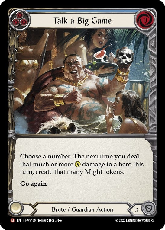 Image for Talk a Big Game (Heavy Hitters) (HVY136) - Flesh and Blood TCG