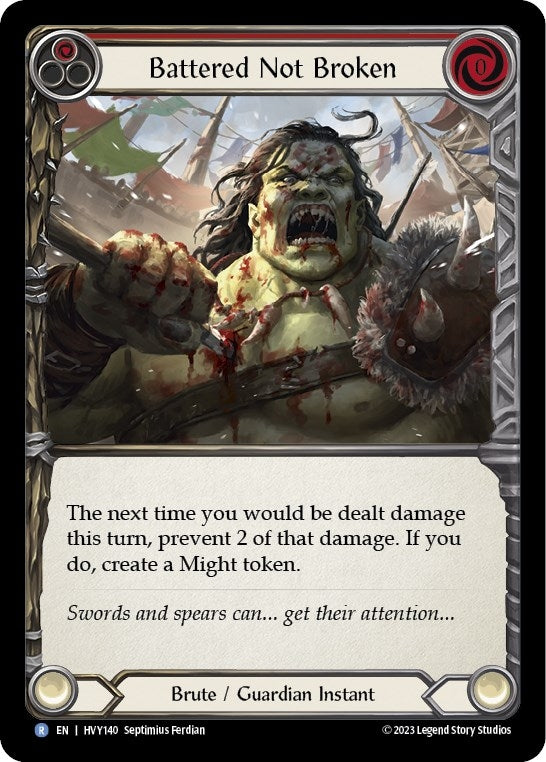 Image for Battered Not Broken (Heavy Hitters) (HVY140) - Flesh and Blood TCG