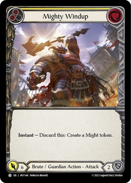 Image for Mighty Windup (Yellow) (Heavy Hitters) (HVY144) - Flesh and Blood TCG