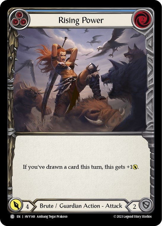 Image for Rising Power (Blue) (Heavy Hitters) (HVY148) - Flesh and Blood TCG