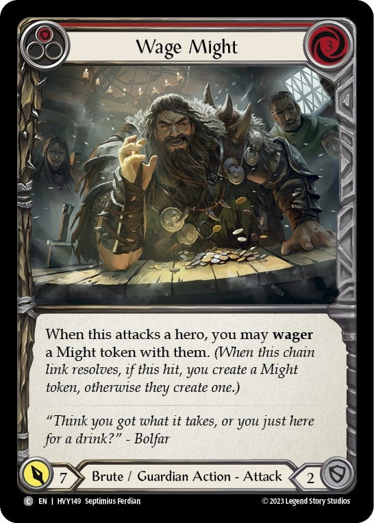 Image for Wage Might (Red) (Heavy Hitters) (HVY149) - Flesh and Blood TCG