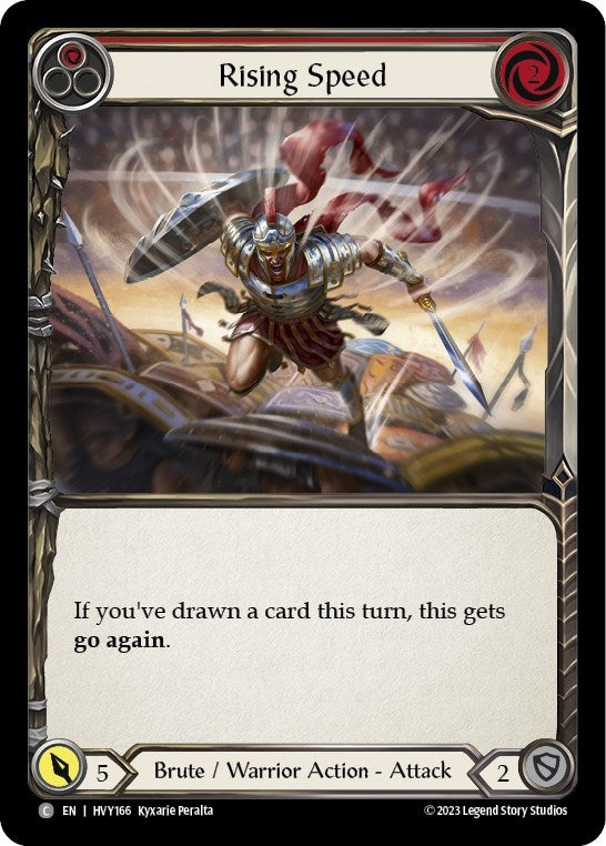 Image for Rising Speed (Red) (Heavy Hitters) (HVY166) - Flesh and Blood TCG