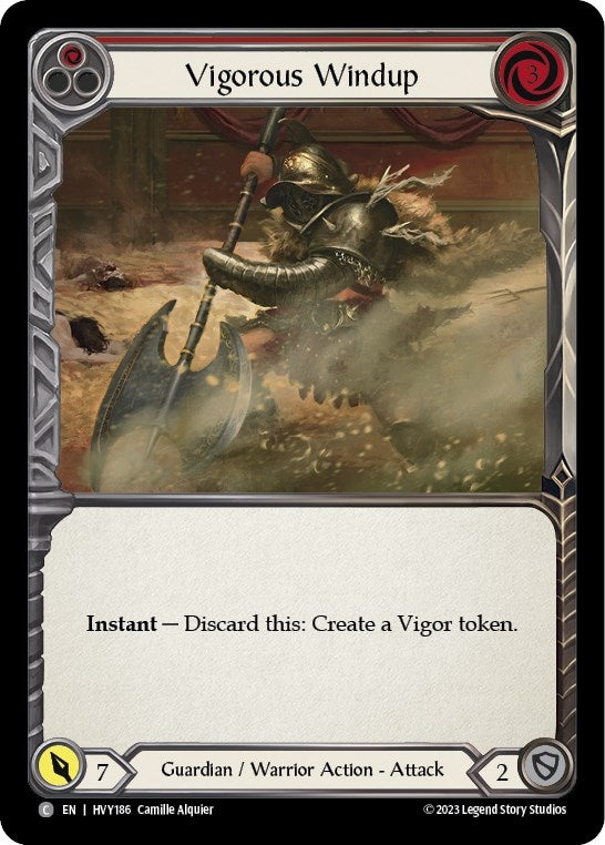 Image for Vigorous Windup (Red) (Heavy Hitters) (HVY186) - Flesh and Blood TCG
