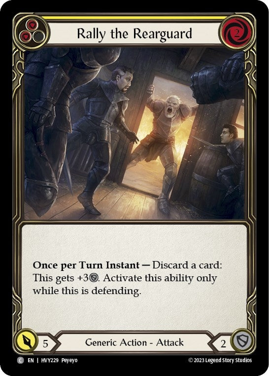 Image for Rally the Rearguard (Yellow) (Heavy Hitters) (HVY229) - Flesh and Blood TCG