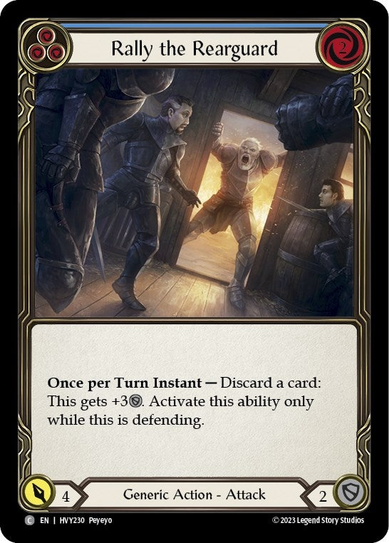 Image for Rally the Rearguard (Blue) (Heavy Hitters) (HVY230) - Flesh and Blood TCG
