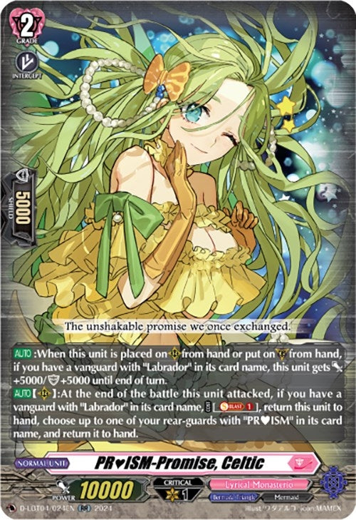 Image for PRISM-Promise, Celtic (D-LBT04: Lyrical Monasterio ~Trick or Trick!~) (D-LBT04/024EN) - Cardfight Vanguard