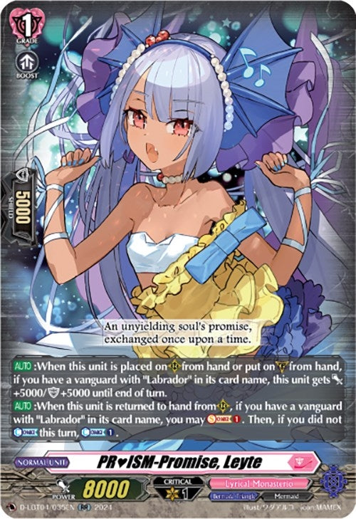 Image for PRISM-Promise, Leyte (D-LBT04: Lyrical Monasterio ~Trick or Trick!~) (D-LBT04/035EN) - Cardfight Vanguard