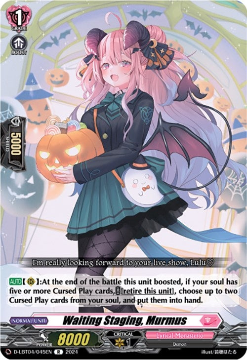 Image for Waiting Staging, Murmus (D-LBT04: Lyrical Monasterio ~Trick or Trick!~) (D-LBT04/045EN) - Cardfight Vanguard