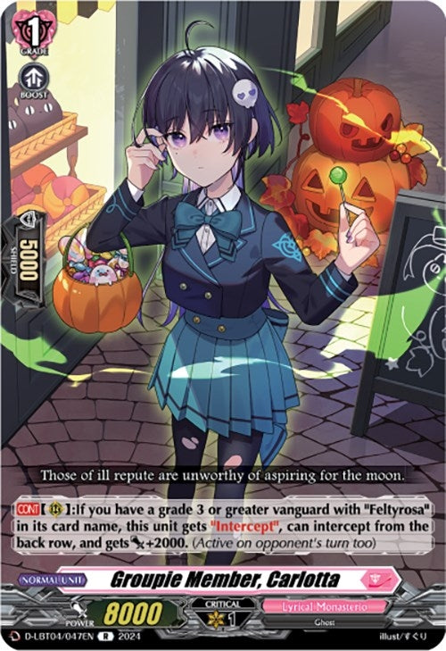Image for Groupie Member, Carlotta (D-LBT04: Lyrical Monasterio ~Trick or Trick!~) (D-LBT04/047EN) - Cardfight Vanguard