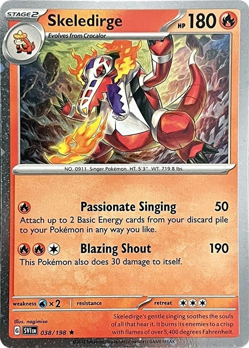 Image for Skeledirge - 038/198 (Cosmos Holo) (Miscellaneous Cards & Products) (038/198) - Pokemon