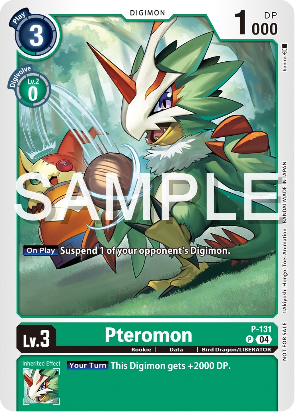Image for Pteromon (Digimon Liberator Promotion Pack) - Digimon Card Game