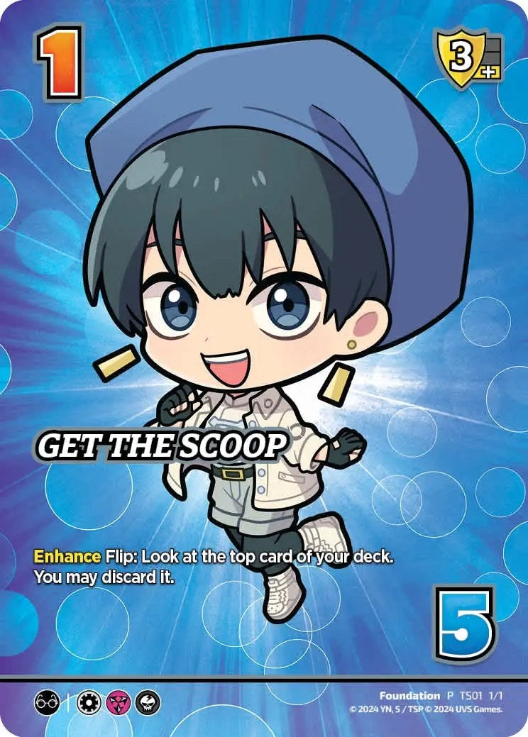 Image for Get The Scoop (Challenger Series Launch Event) (UniVersus Promos) (TS01 1/1) - UniVersus