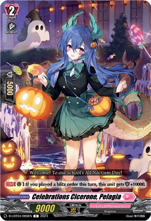 Image for Celebrations Cicerone, Pelagia (D-LBT04: Lyrical Monasterio ~Trick or Trick!~) (D-LBT04/069EN) - Cardfight Vanguard