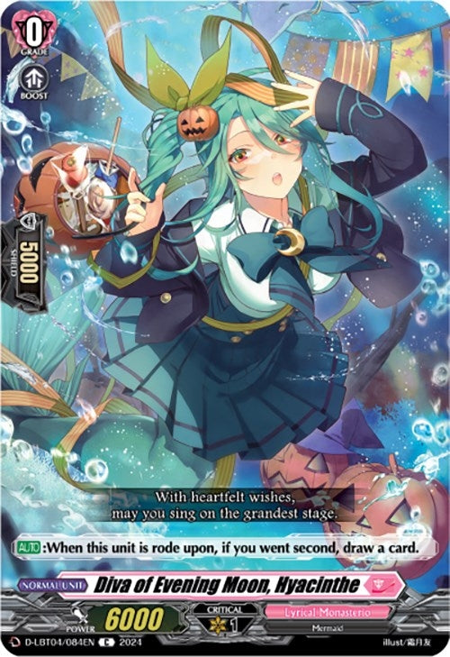 Image for Diva of Evening Moon, Hyacinthe (D-LBT04: Lyrical Monasterio ~Trick or Trick!~) (D-LBT04/084EN) - Cardfight Vanguard