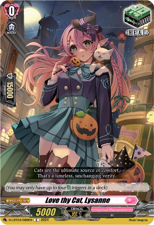 Image for Love thy Cat, Lysanne (D-LBT04: Lyrical Monasterio ~Trick or Trick!~) (D-LBT04/089EN) - Cardfight Vanguard