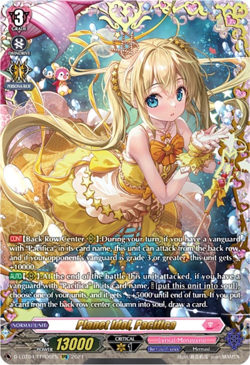 Image for Planet Idol, Pacifica (FFR) (D-LBT04: Lyrical Monasterio ~Trick or Trick!~) (D-LBT04/FFR06EN) - Cardfight Vanguard