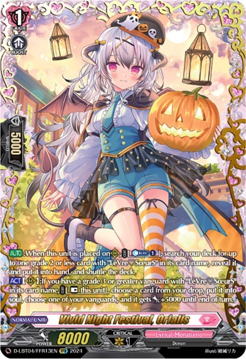 Image for Vivid Night Festival, Orialis (FFR) (D-LBT04: Lyrical Monasterio ~Trick or Trick!~) (D-LBT04/FFR13EN) - Cardfight Vanguard