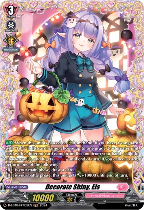 Image for Decorate Shiny, Els (FR) (D-LBT04: Lyrical Monasterio ~Trick or Trick!~) (D-LBT04/FR02EN) - Cardfight Vanguard