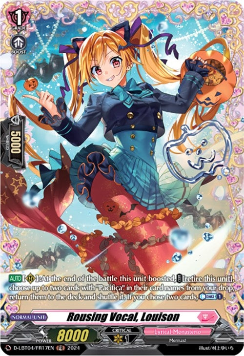 Image for Rousing Vocal, Louison (FR) (D-LBT04: Lyrical Monasterio ~Trick or Trick!~) (D-LBT04/FR17EN) - Cardfight Vanguard