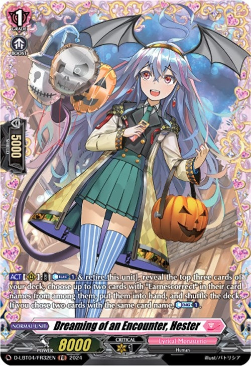 Image for Dreaming of an Encounter, Hester (FR) (D-LBT04: Lyrical Monasterio ~Trick or Trick!~) (D-LBT04/FR32EN) - Cardfight Vanguard