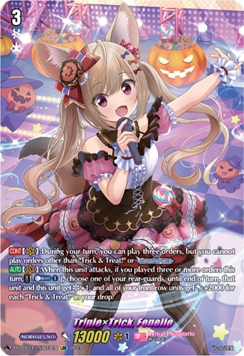 Image for Tr!plexTr!ck, Fenelle (LSR) (D-LBT04: Lyrical Monasterio ~Trick or Trick!~) (D-LBT04/LSR03EN) - Cardfight Vanguard