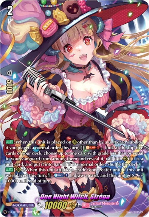Image for One Night Witch, Strega (LSR) (D-LBT04: Lyrical Monasterio ~Trick or Trick!~) (D-LBT04/LSR06EN) - Cardfight Vanguard