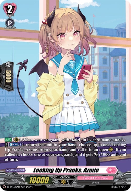 Image for Looking Up Pranks, Azmie (Foil) (D Promo Cards) (D-PR/321EN-S) - Cardfight Vanguard