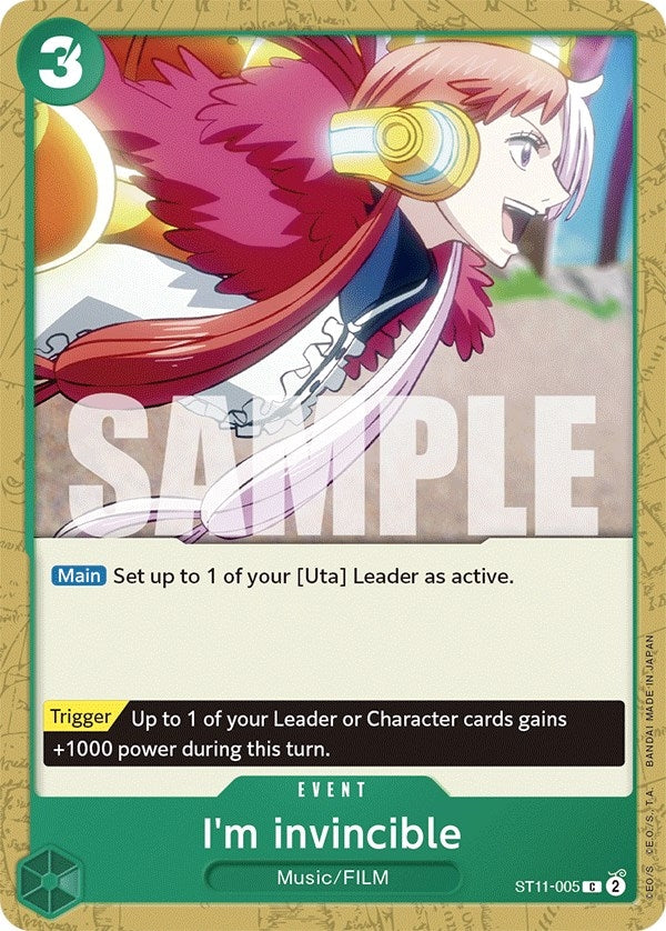 Image for I'm invincible (Starter Deck 11: Uta) (ST11-005) - One Piece Card Game