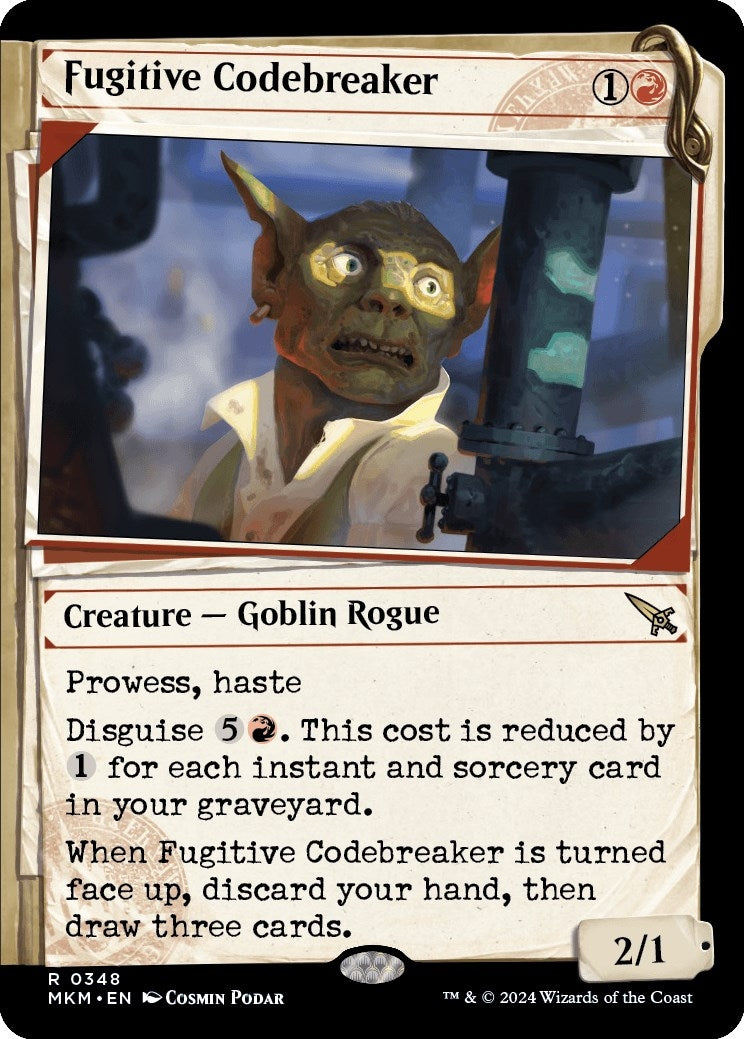 Image for Fugitive Codebreaker (Showcase) (Murders at Karlov Manor) (348) - Magic: The Gathering