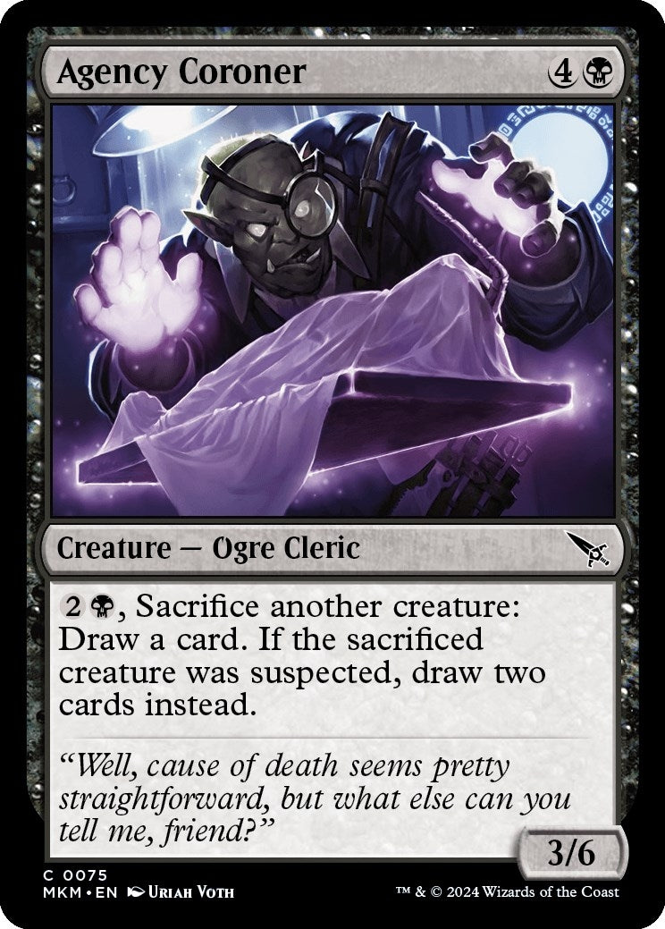 Image for Agency Coroner (Murders at Karlov Manor) (75) - Magic: The Gathering