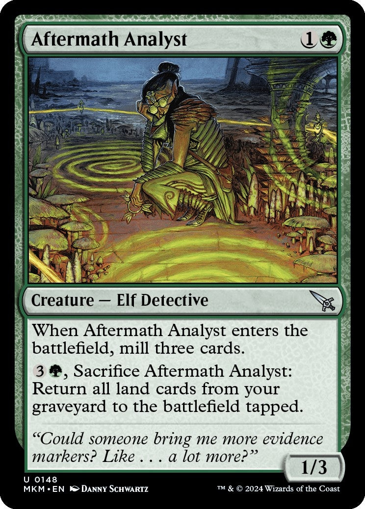 Image for Aftermath Analyst (Murders at Karlov Manor) (148) - Magic: The Gathering