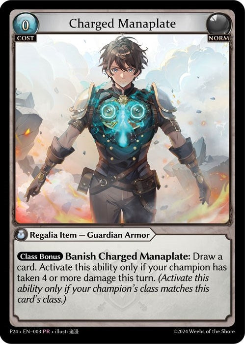 Image for Charged Manaplate (Promotional Cards) (003) - Grand Archive TCG