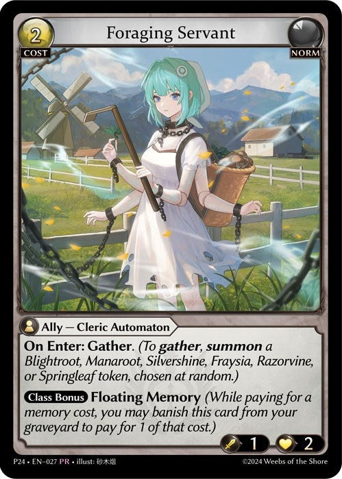 Image for Foraging Servant (Promotional Cards) (027) - Grand Archive TCG
