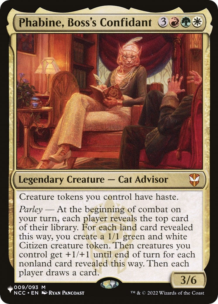 Image for Phabine, Boss's Confidant (The List Reprints) (009/093) - Magic: The Gathering