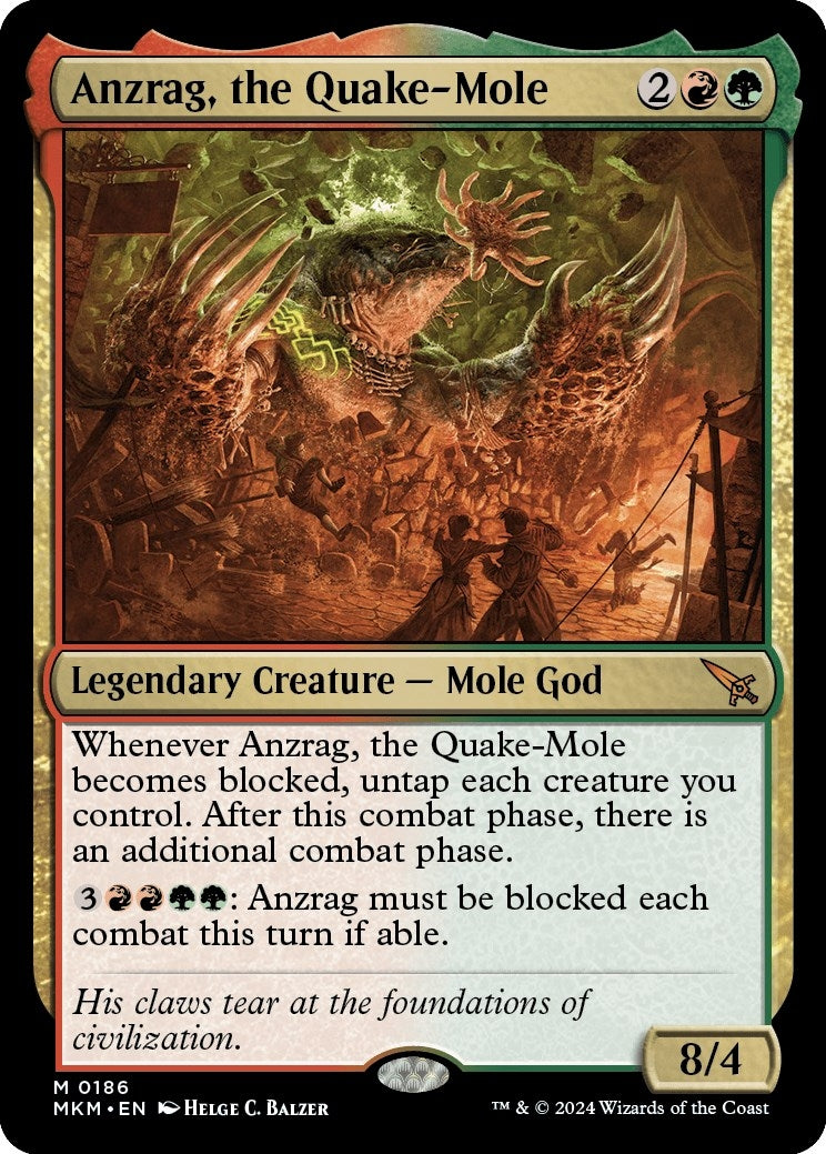 Image for Anzrag, the Quake-Mole (Murders at Karlov Manor) (186) - Magic: The Gathering